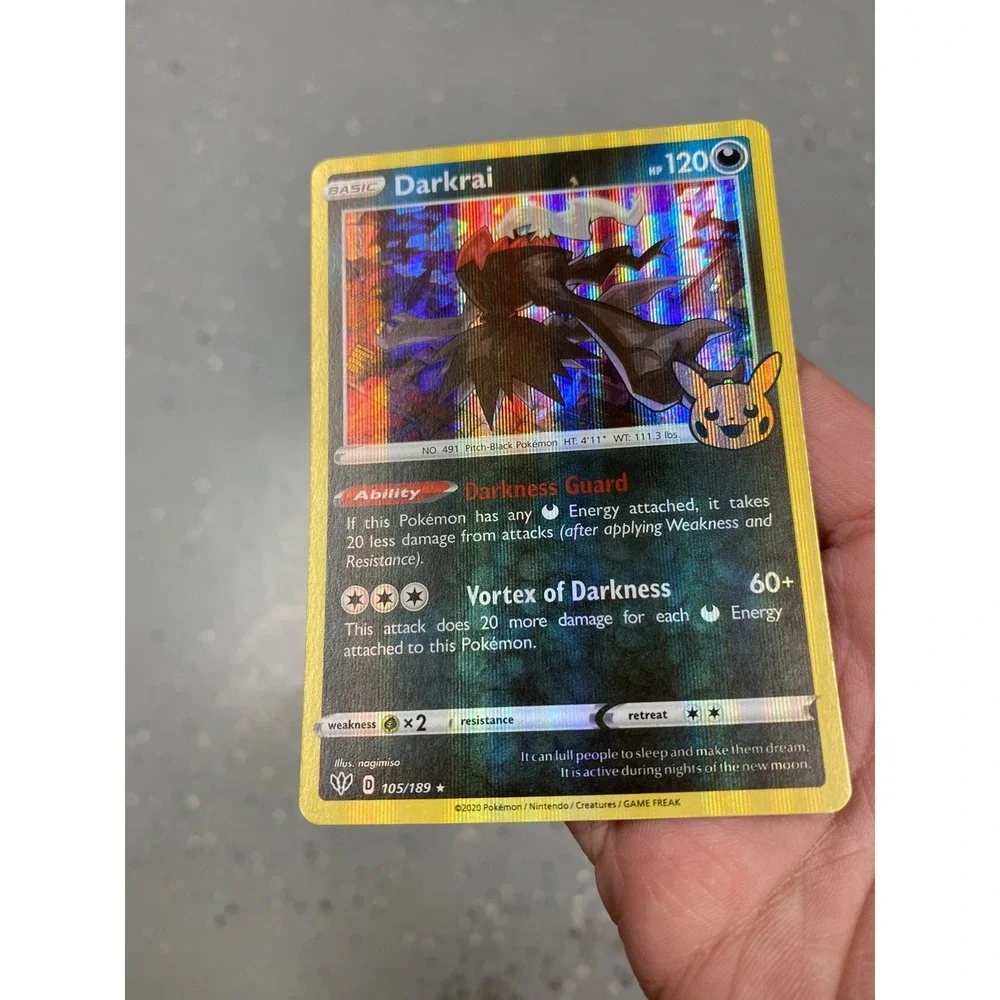 Darkrai 105/189 HOLO BLEED ERROR Darkness Ablaze Holo NM Pokemon trick or trade